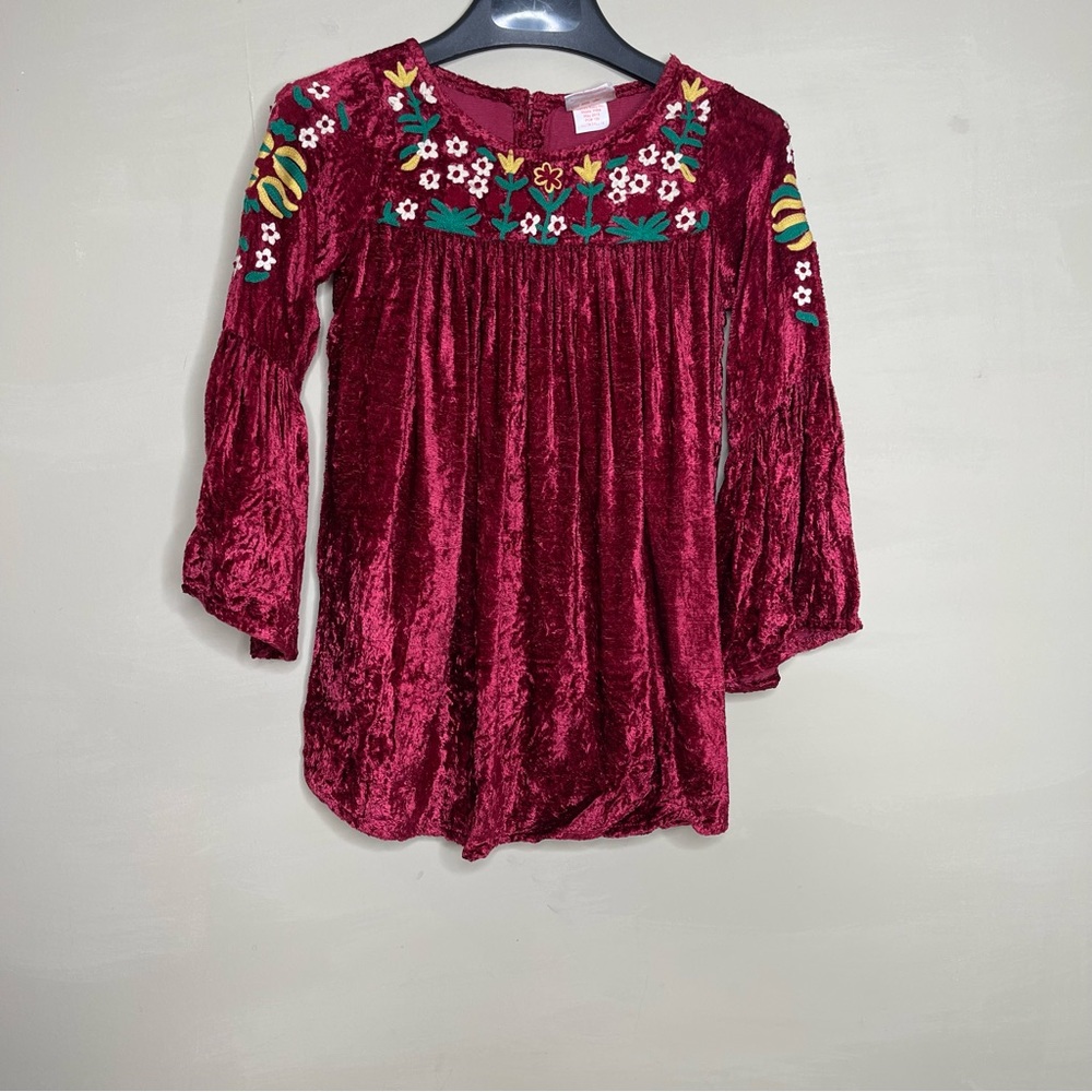 Masala Girl's Belle Velvet Dress